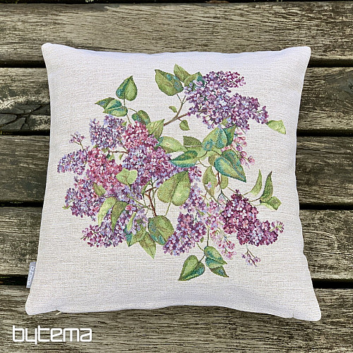 Tapestry pillowcase LILAC in the middle