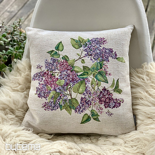 Tapestry pillowcase LILAC in the middle