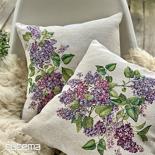 Tapestry pillowcase LILAC in the middle