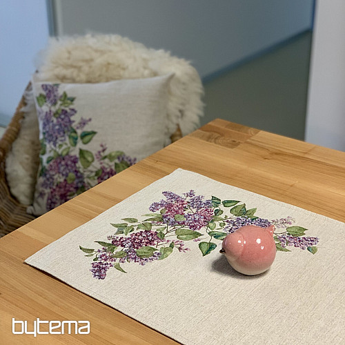 Tapestry pillowcase LILAC left