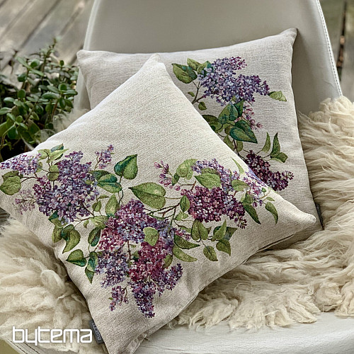 Tapestry pillowcase LILAC left