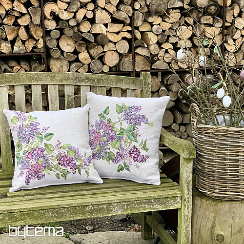 Tapestry pillowcase LILAC left