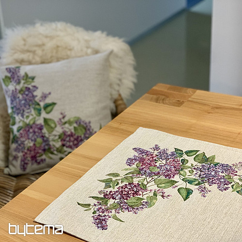 Tapestry pillowcase LILAC left