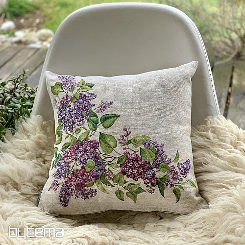 Tapestry pillowcase LILAC left