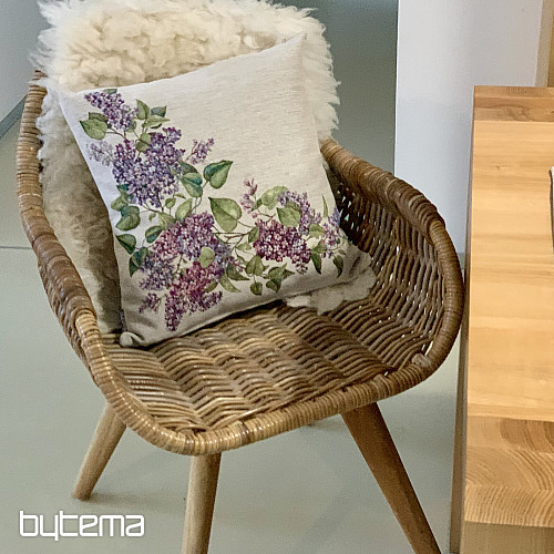 Tapestry pillowcase LILAC left