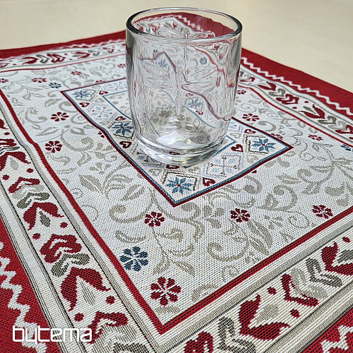 Tapestry placemat FLOWERS IN A FRAME