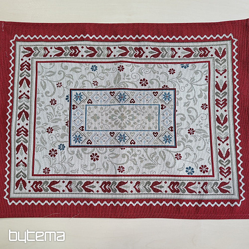 Tapestry placemat FLOWERS IN A FRAME