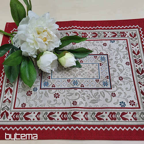 Tapestry placemat FLOWERS IN A FRAME