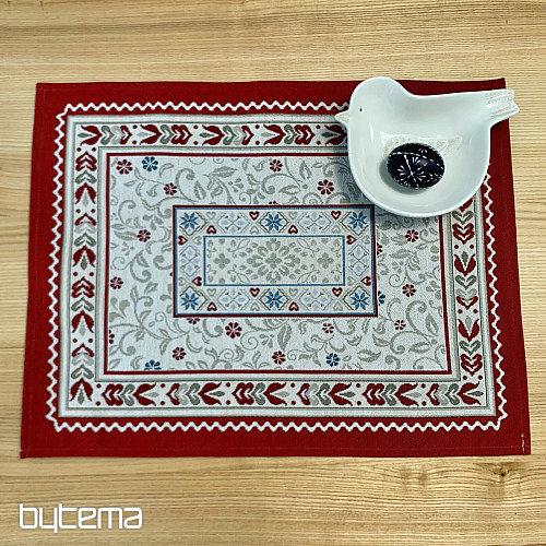 Tapestry placemat FLOWERS IN A FRAME