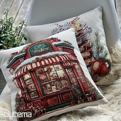 Christmas decorative cover CHRISTMAS SHOP