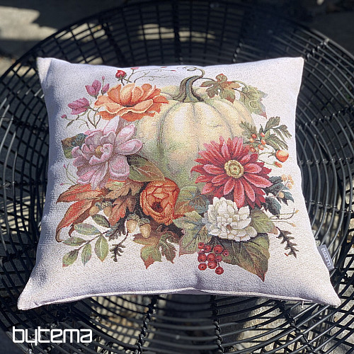 Tapestry pillowcase PUMPKIN WHITE