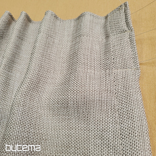 Ready-made decorative curtain GERSTER DIM OUT 77005/840 GREY BEIGE