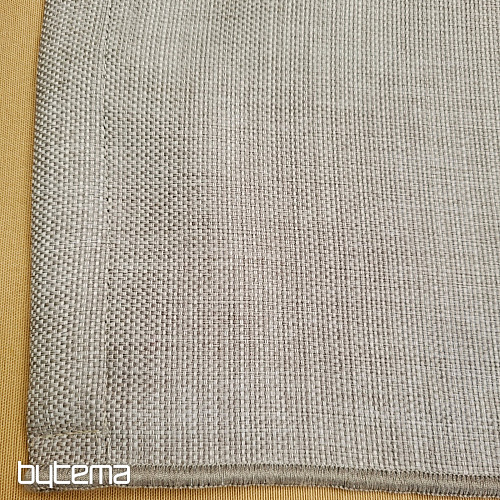 Ready-made decorative curtain GERSTER DIM OUT 77005/840 GREY BEIGE