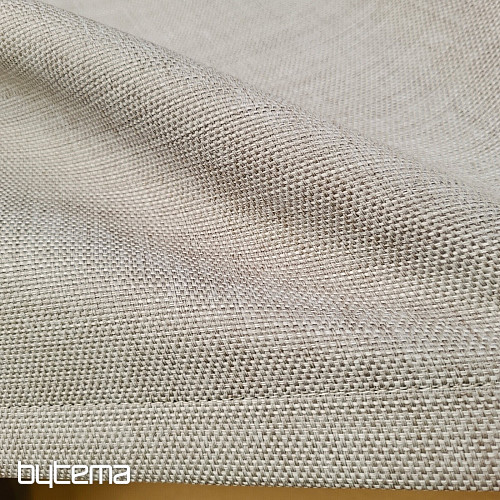 Ready-made decorative curtain GERSTER DIM OUT 77005/840 GREY BEIGE
