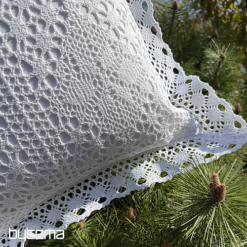 Decorative pillowcase LACE white