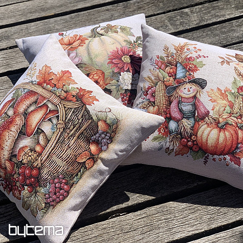 Tapestry pillowcase MUSHROOMS IN THE CART