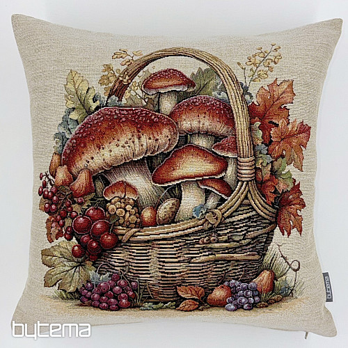 Tapestry pillowcase MUSHROOMS IN THE CART