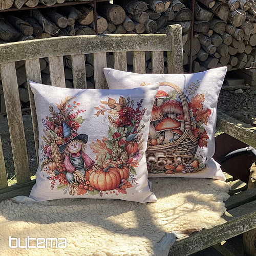 Tapestry pillowcase PUMPKIN AND BUG