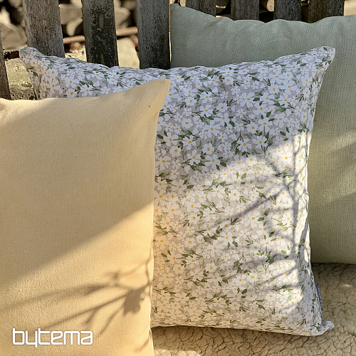 Decorative fabric WHITE FLOWERS