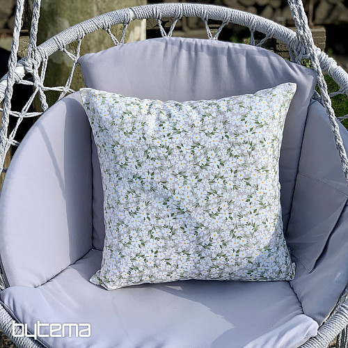 Decorative fabric WHITE FLOWERS