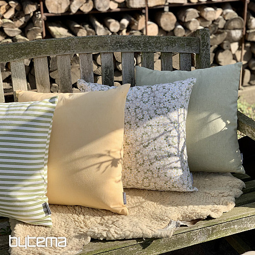 Decorative fabric WHITE FLOWERS