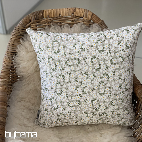 Decorative fabric WHITE FLOWERS