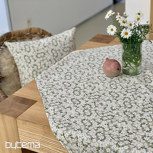 Tablecloth and scarf WHITE FLOWERS