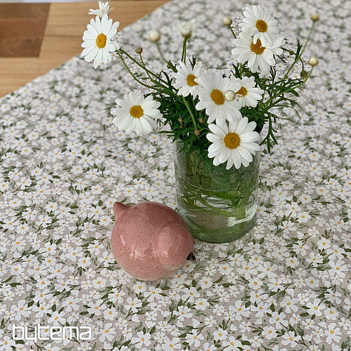Tablecloth and scarf WHITE FLOWERS