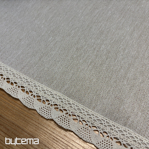 Tapestry tablecloth and scarf NATUR WITH LACE