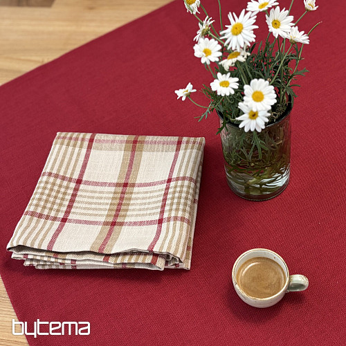 Tablecloth and scarf VALS RED