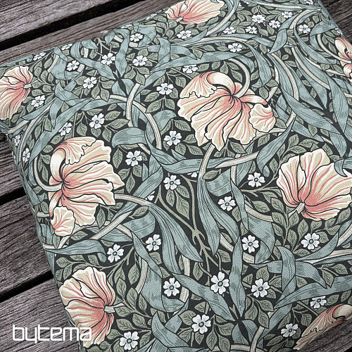 Decorative pillowcase GOLDEN FLOWERS