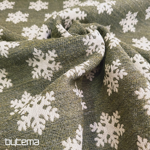 Luxurious decorative fabric FLAKES BROWN