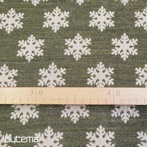 Luxurious decorative fabric FLAKES BROWN