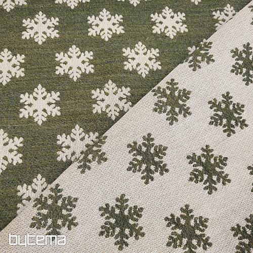 Luxurious decorative fabric FLAKES BROWN