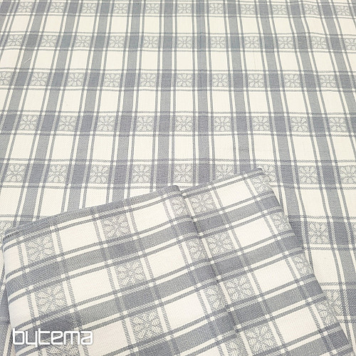 Egyptian cotton towels BOX WITH FLOWER light grey