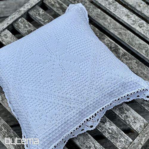 Lace decorative cover LACE white