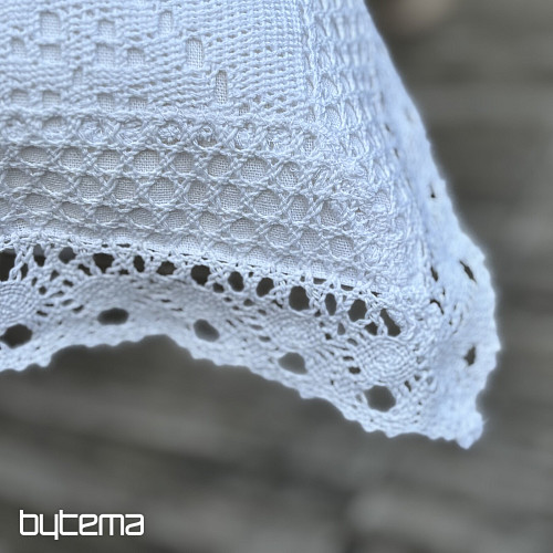 Lace decorative cover LACE white