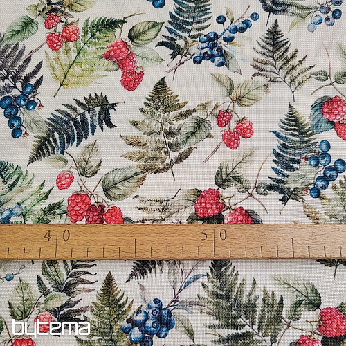 Decorative fabric FOREST BERRIES