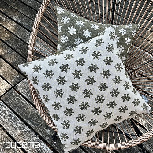 Luxurious decorative covering FLAKES BROWN-GREEN B