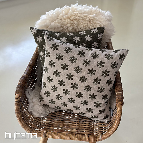 Luxurious decorative covering FLAKES BROWN-GREEN B