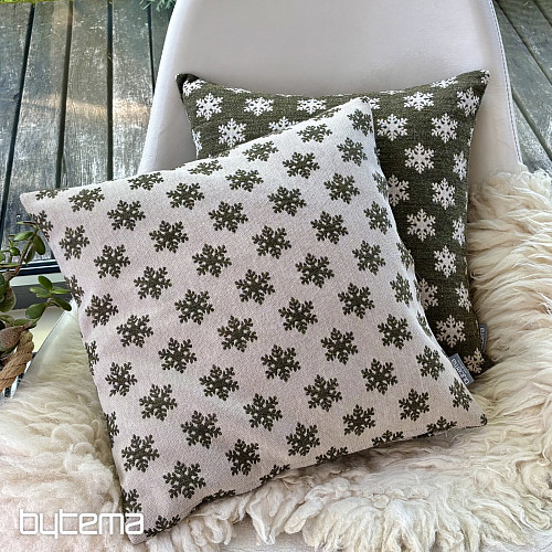 Luxurious decorative covering FLAKES BROWN-GREEN B
