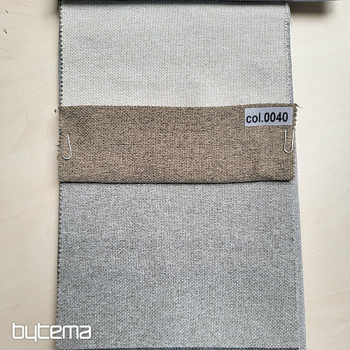 Solid color designer decorative fabric DIM OUT GERSTER 77045/0040 DARK BEIGE