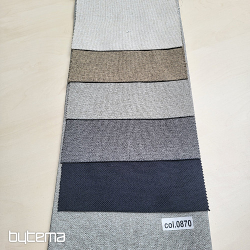 Solid color designer decorative fabric DIM OUT GERSTER 77045/0810 ANTHRACITE