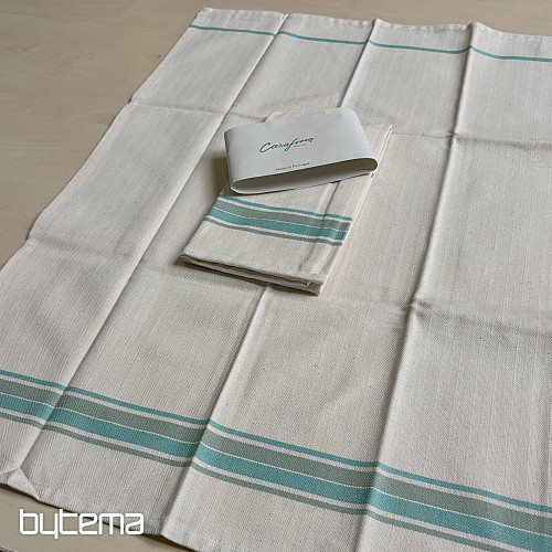 Towels FRENCH STRIPES AQUA 70x50 2pcs