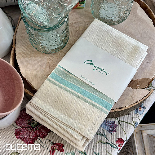 Towels FRENCH STRIPES AQUA 70x50 2pcs
