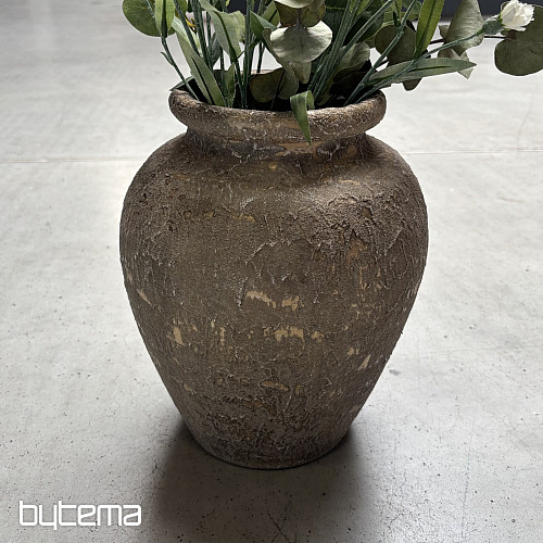 Ceramic vase TAVIR 24x30 rustic gold