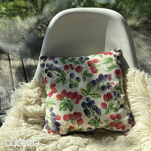 Decorative pillowcase RASPBERRIES AND BLACKBERRIES