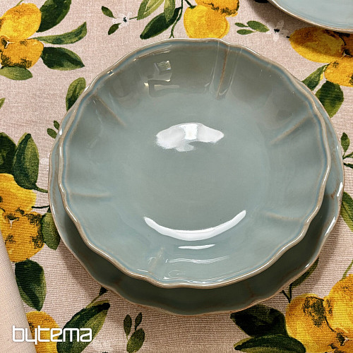 Deep plate ALENTEJO 23 cm turquoise