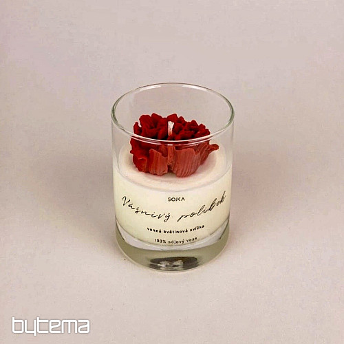 PASSIONATE KISS scented flower candle