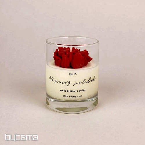 PASSIONATE KISS scented flower candle